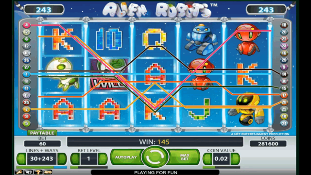 Игровой слот Alien Robots