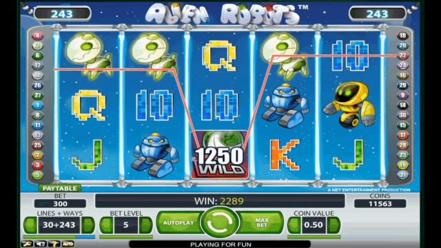 Онлайн автомат Alien Robots